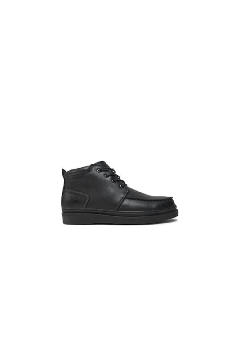 Ghete barbati  Piele naturala - Negru - Negru