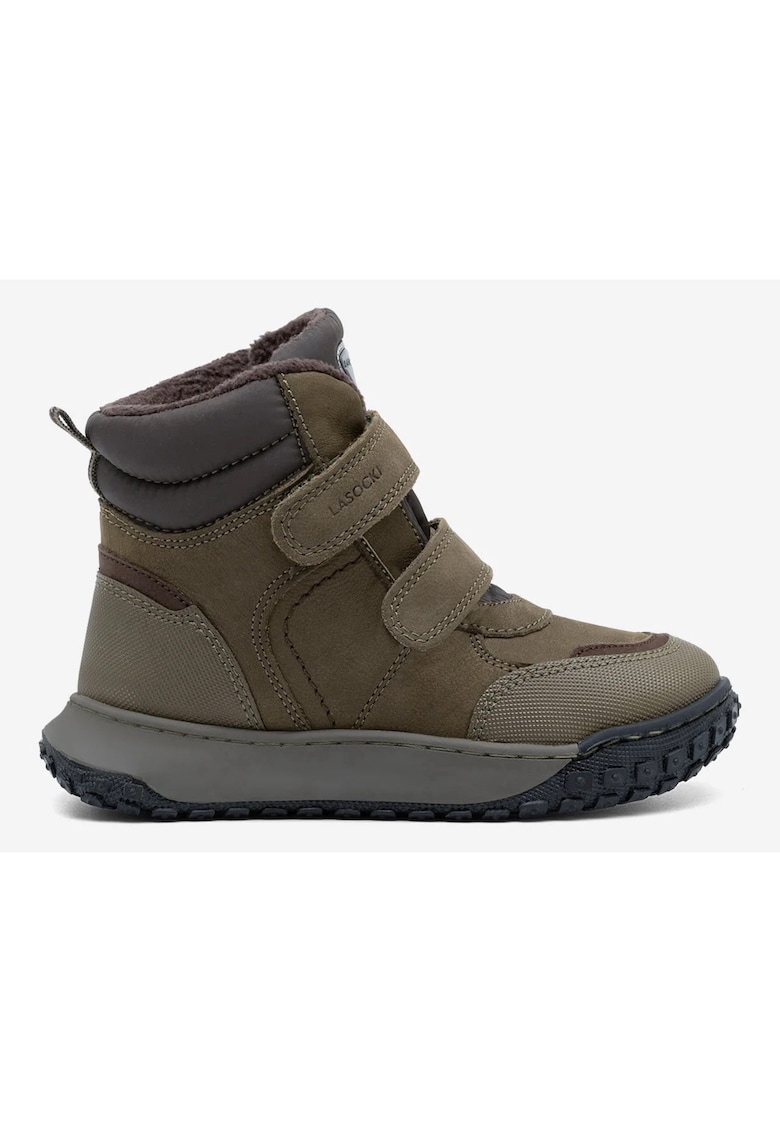 Ghete baieti  5905588773597 - Piele naturala - Verde - Multicolor