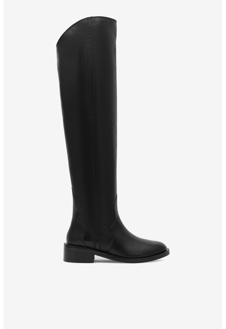 Cizme dama  5905588031048 - Piele naturala - Negru - Negru