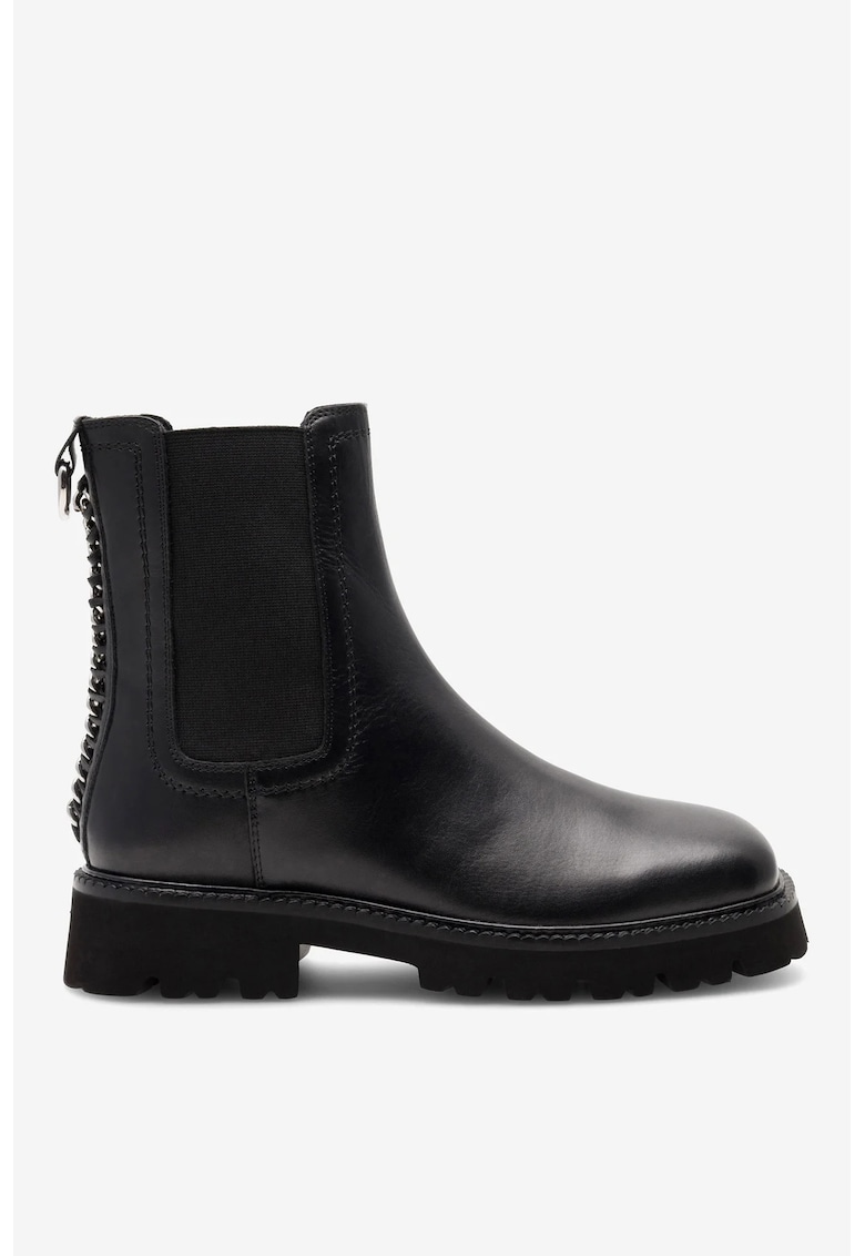 Ghete dama  5905588101123 - Piele naturala - Negru - Negru