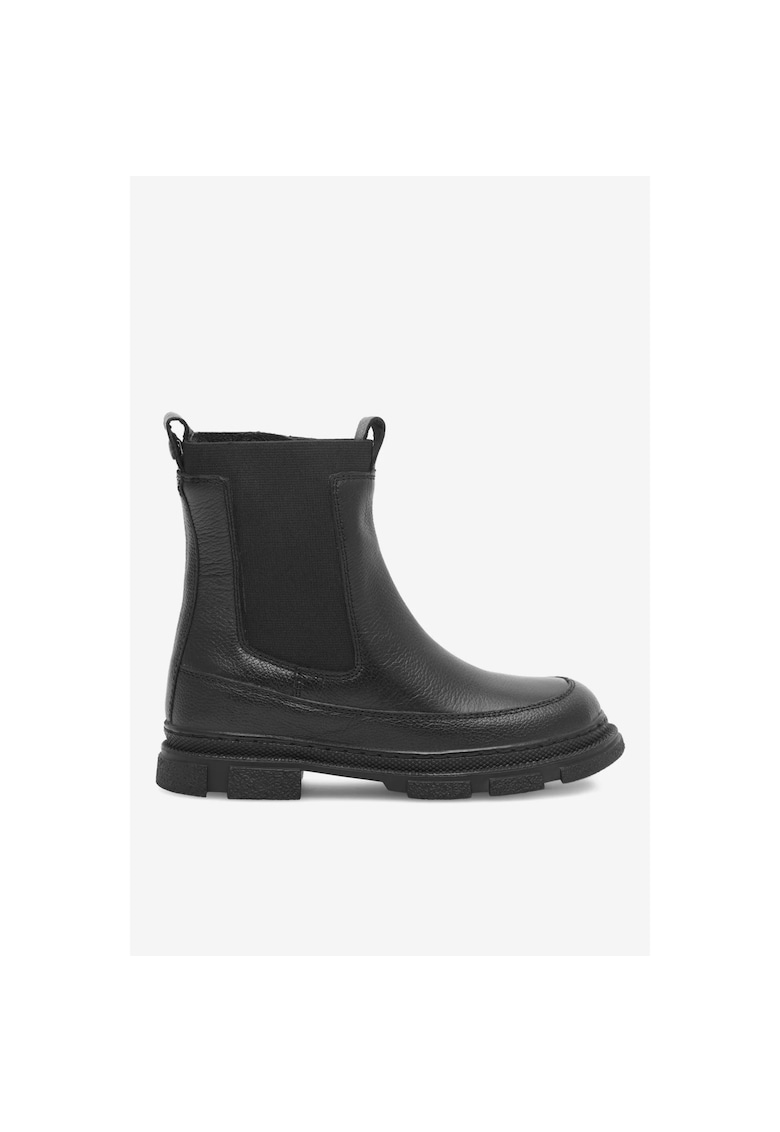 Ghete fete  Piele naturala - Negru - Negru