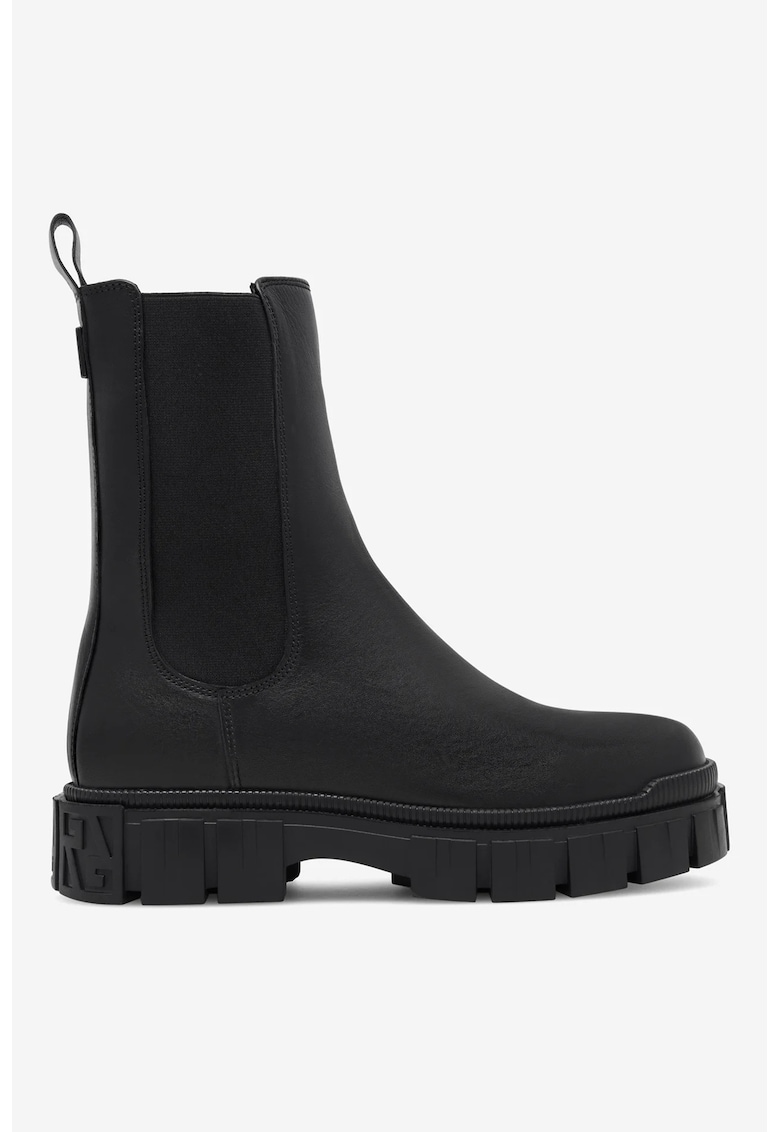 Ghete dama  5905588012931 - Piele naturala - Negru - Negru