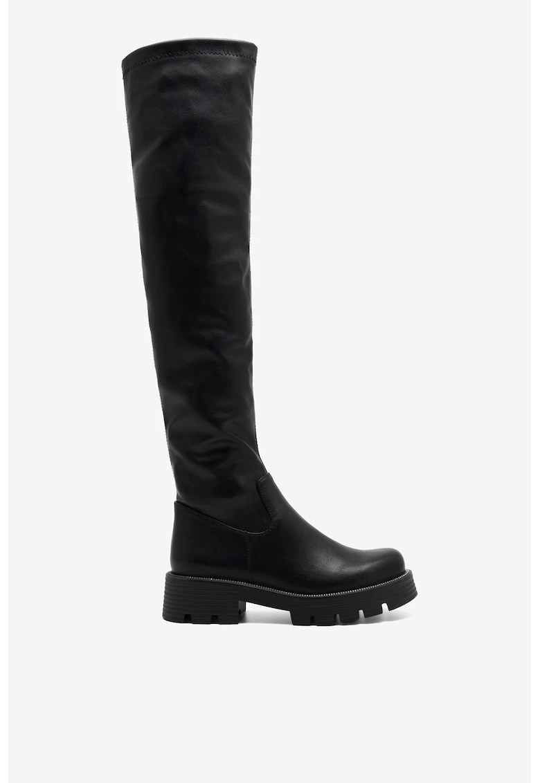 Cizme dama  Sintetic - 76454 - Negru