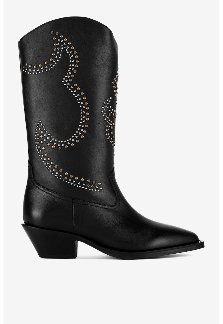 Cizme dama  5905588818366 - Piele naturala - Negru - Negru