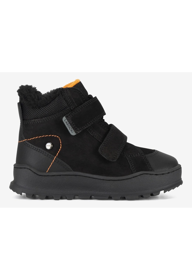 Ghete baieti  5905588815778 - Piele nabuc - Negru - Negru