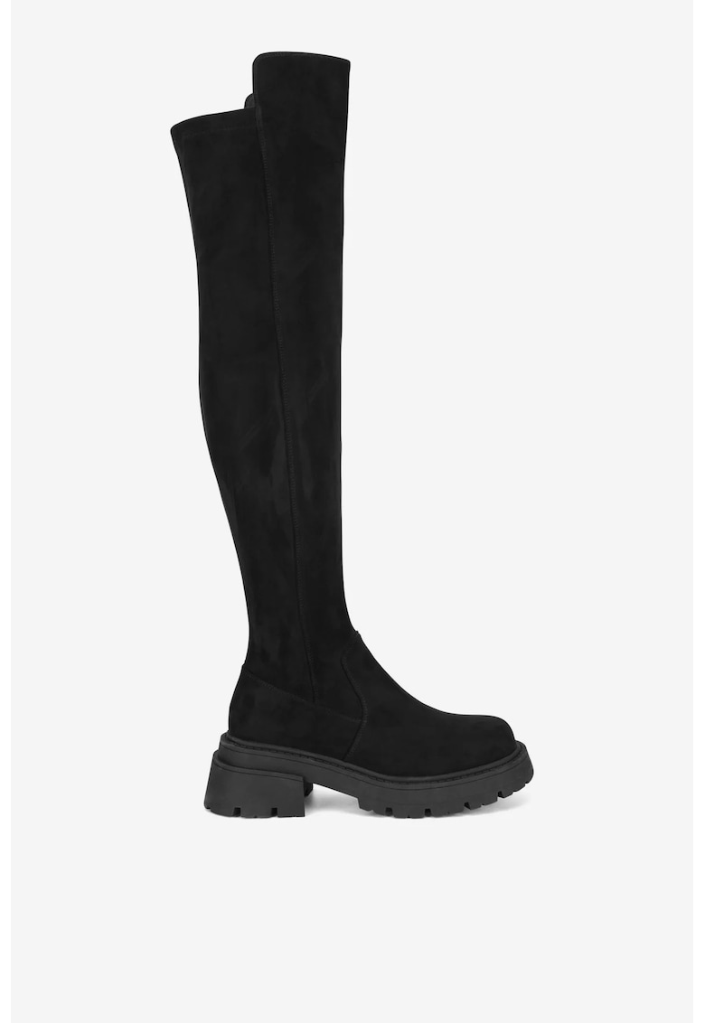 Cizme dama  5905588841760 - Textil - Negru - Negru