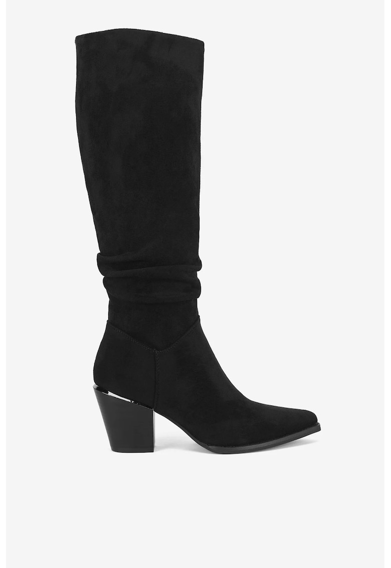 Cizme dama  5905588852766 - Textil - Negru - Negru