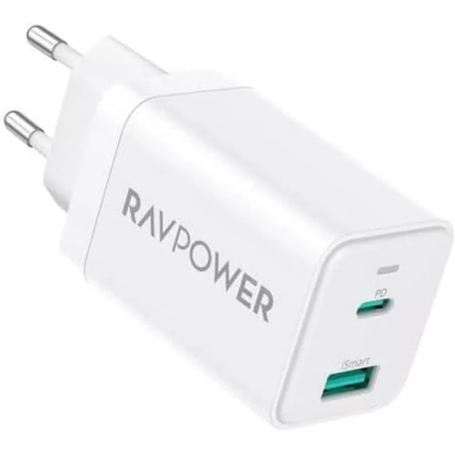 Incarcator Retea RP-PC171  45W  GaN PD  USB-C  USB-A  Alb