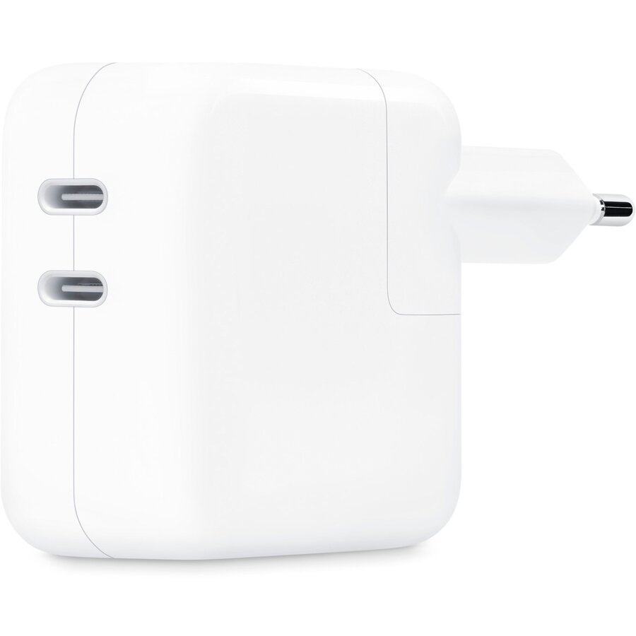 Incarcator Dual USB-C Power Adapter MW2K3ZM/A 35W Fara Cablu Alb
