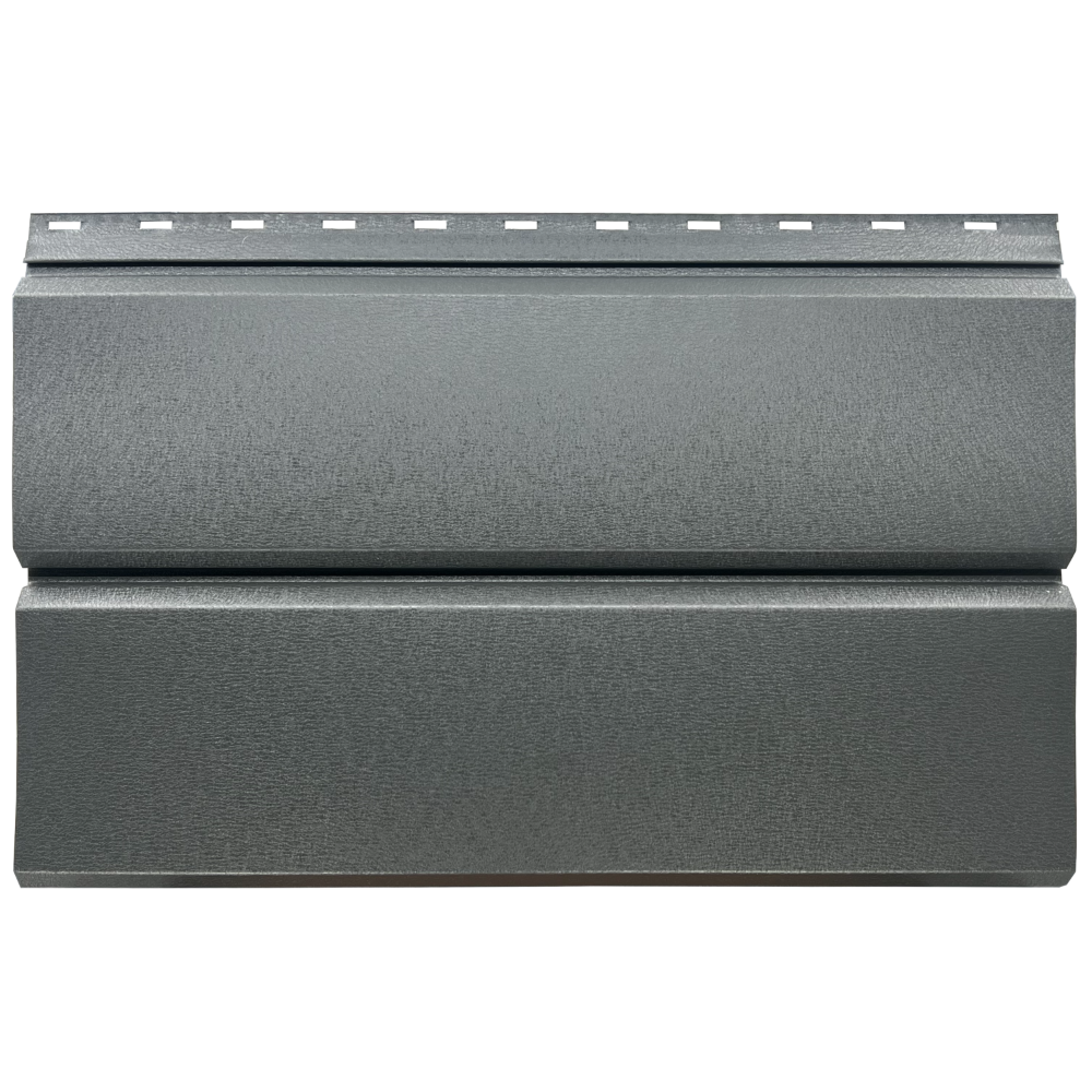 Lambriu metalic drept Jupiter, gri, RAL 7024, mat structurat, grosime 0.45 mm, 3 x 0.26 m