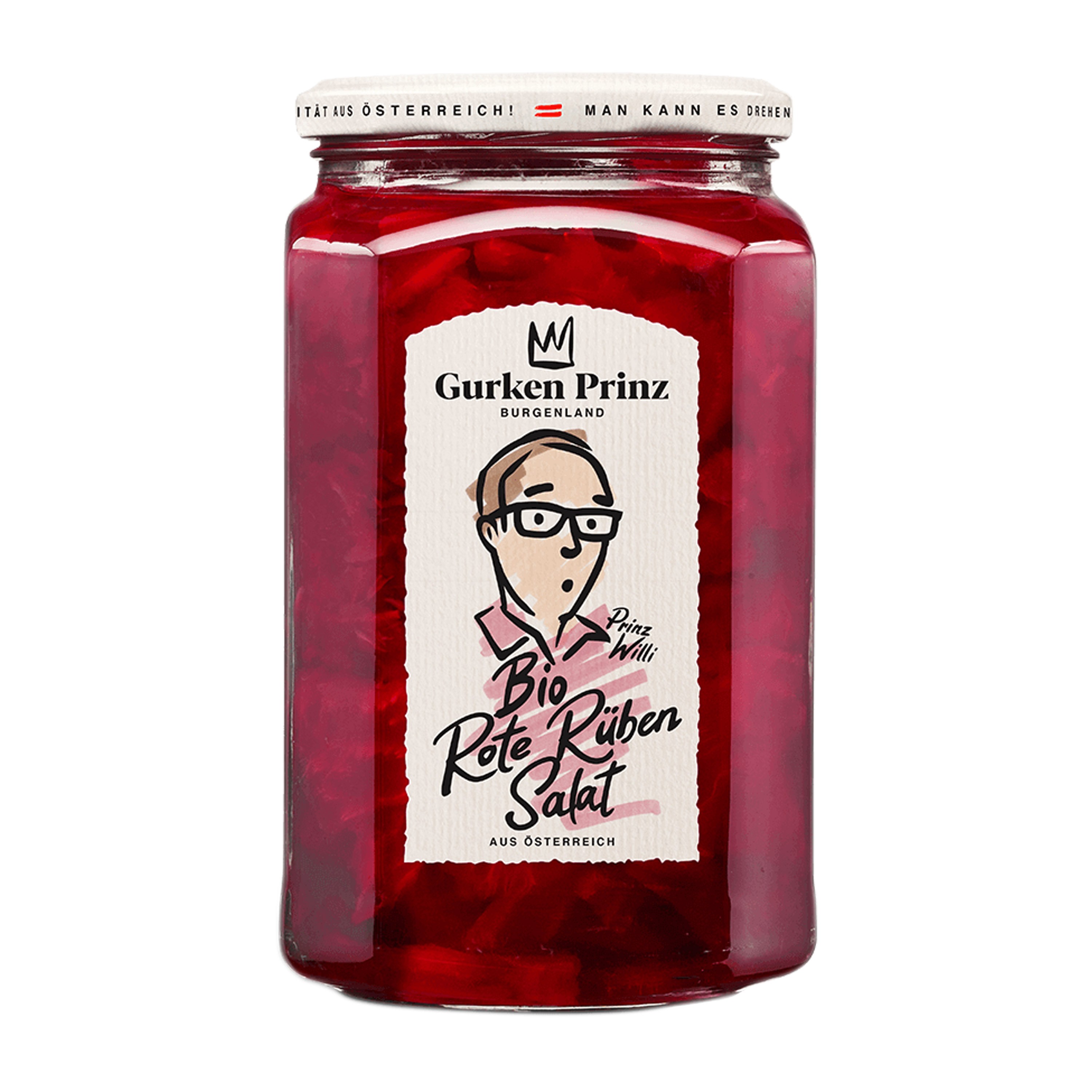 Salată bio de sfeclă roșie, 670g Gurken Prinz