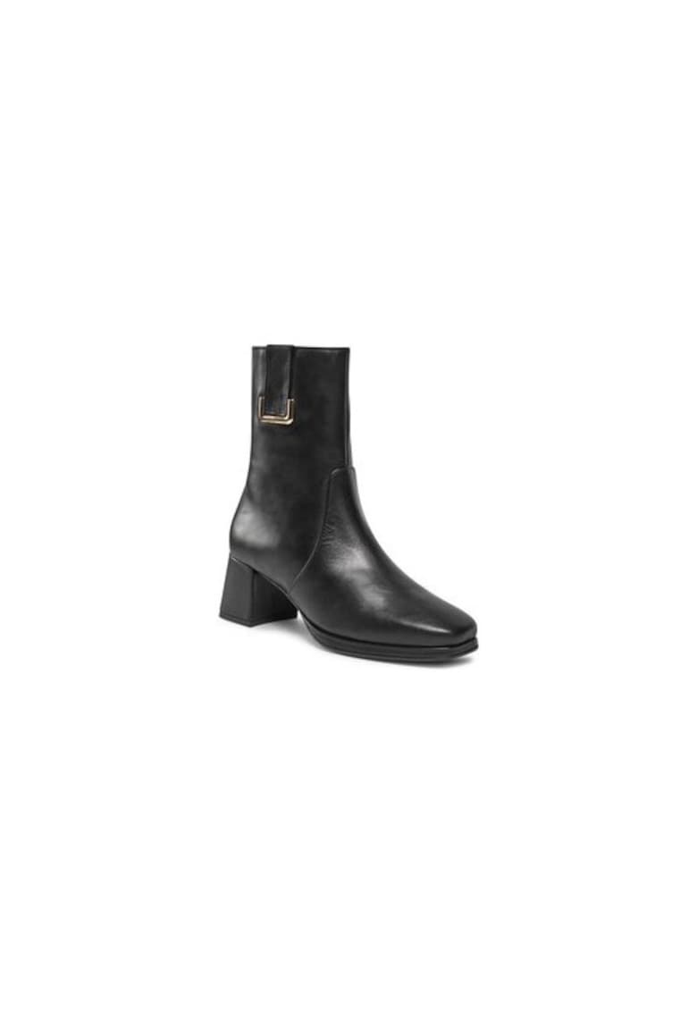 Ghete dama  303183868 - Piele naturala - Negru - Negru