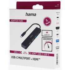 USB-C Hub Multiport 5 Ports 3 x USB-A USB-C HDMI™