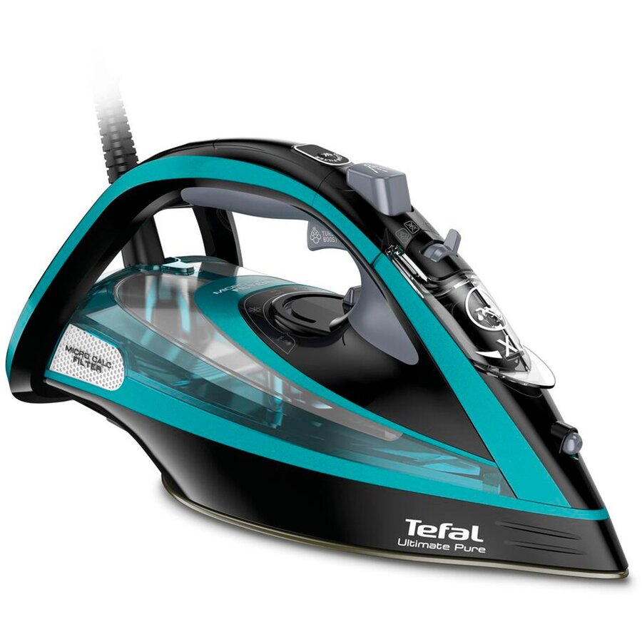 Oferte la Fier De Calcat FV9844E0 3200W Jet De Aburi 250G/Min Negru-Albastru