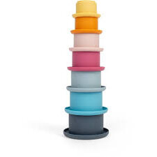 Jucarie Set Cupe De Stivuit Din Silicon Multicolor