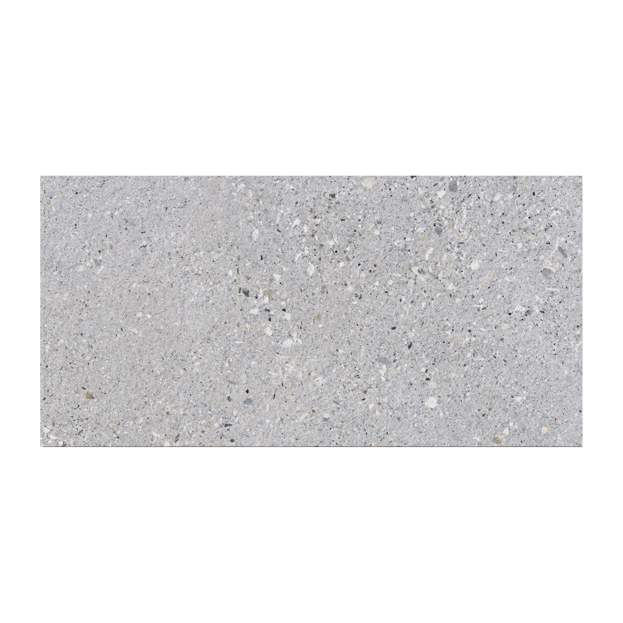 Gresie interior/exterior portelanata Breccia, gri, mat, aspect beton, clasa aderenta R10, PEI 4, 9 mm, 60 x 30 cm