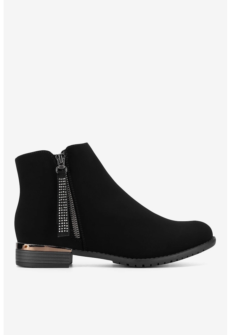 Ghete dama  5905588707400 - Sintetic - Negru - Negru