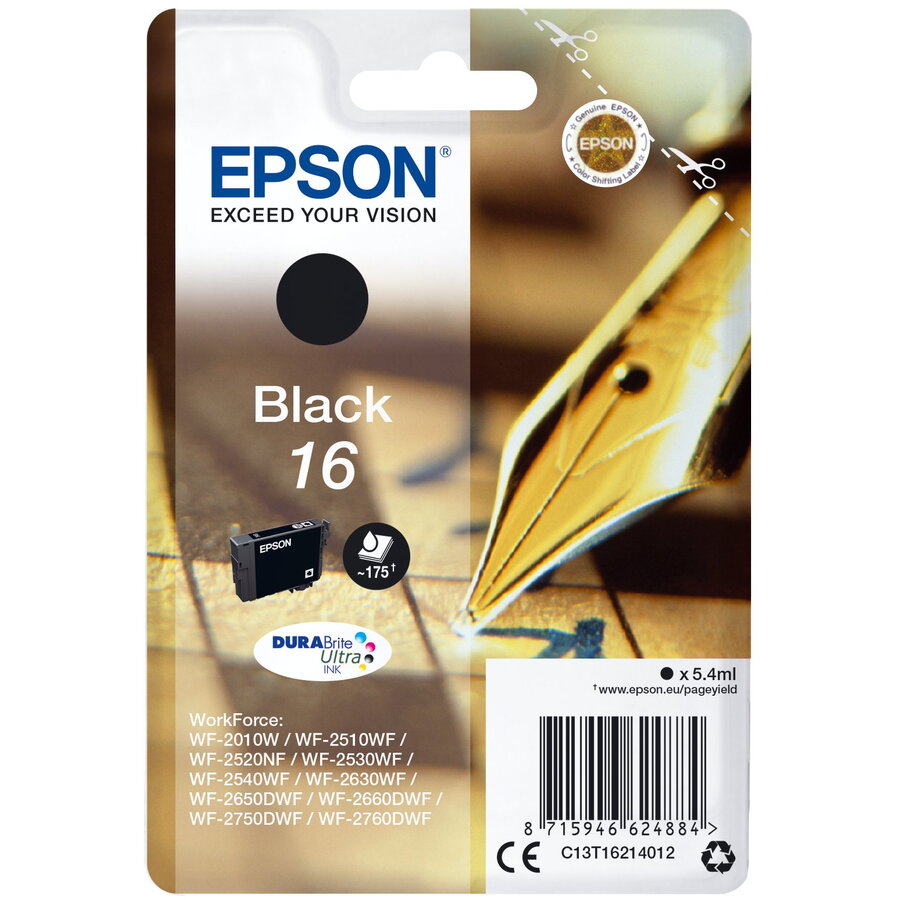 Singlepack Black 16 DURABrite Ultra Ink