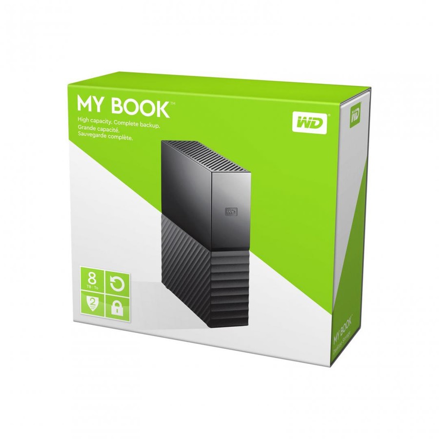 Hard disk extern EHDD WDBBGB0080HBK-EESN, 8TB, WD, 3.5 inci, MY BOOK  USB3.0 BK