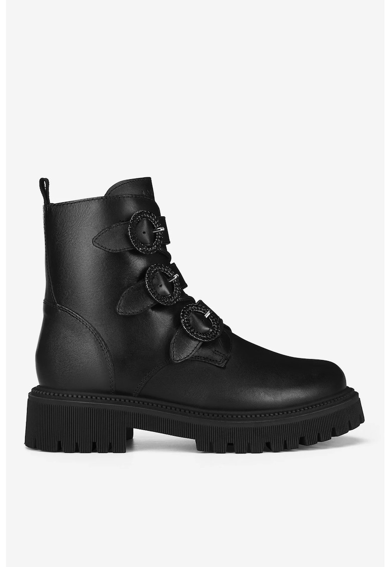 Ghete dama  5905588934554 - Piele naturala - Negru - Negru