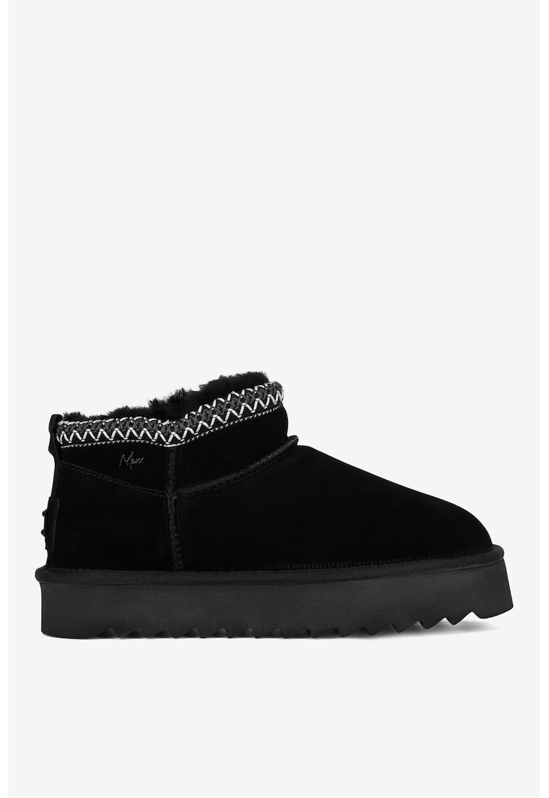 Ghete dama  5905588935179 - Piele intoarsa - Negru - Negru