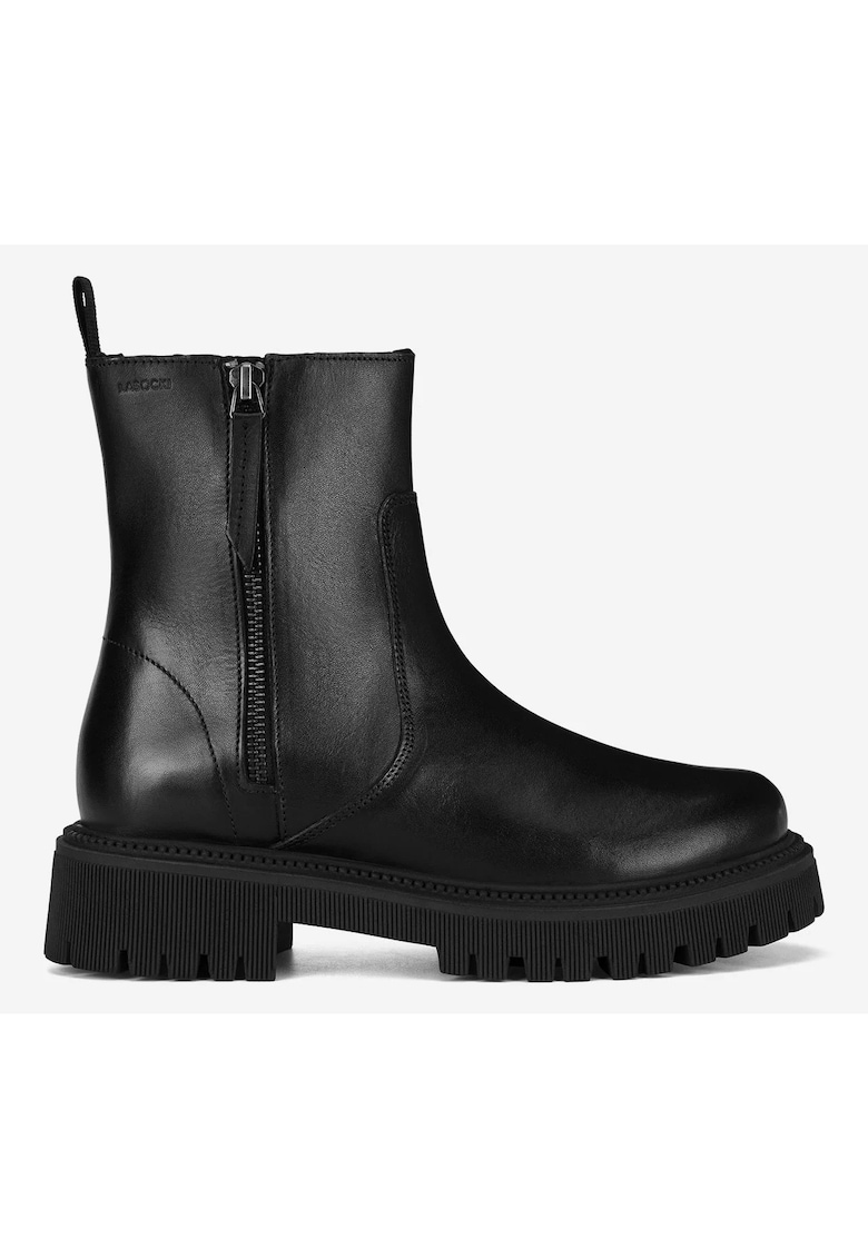 Ghete fete  5905588934547 - Piele naturala - Negru - Negru