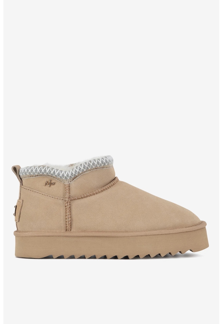 Ghete dama  5905588935186 - Piele intoarsa - Bej - Bej