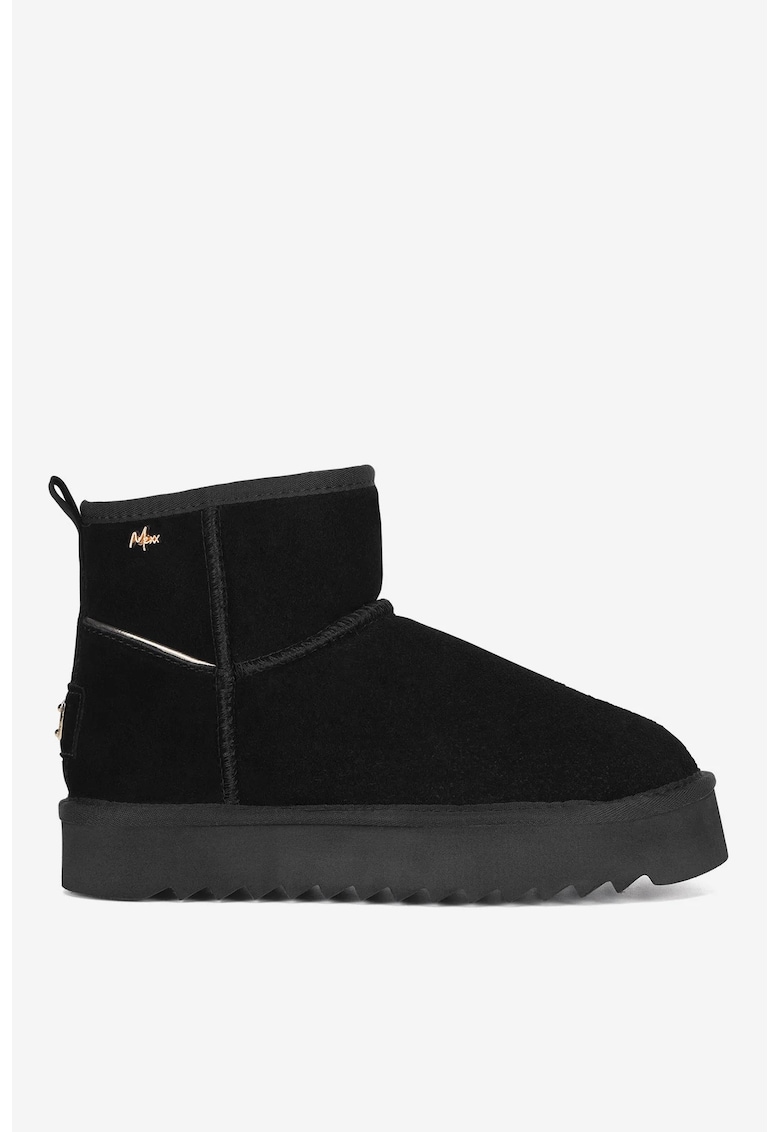 Ghete dama  5905588940371 - Piele intoarsa - Negru - Negru