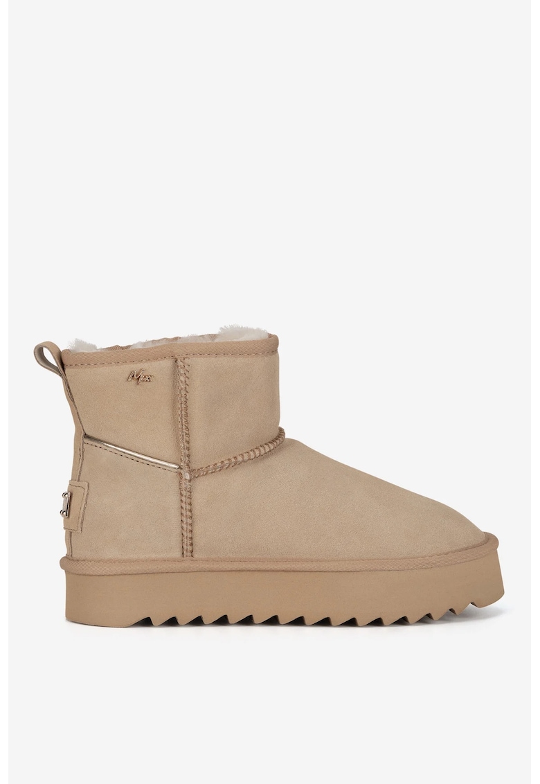Ghete dama  5905588940388 - Piele intoarsa - Bej - Bej