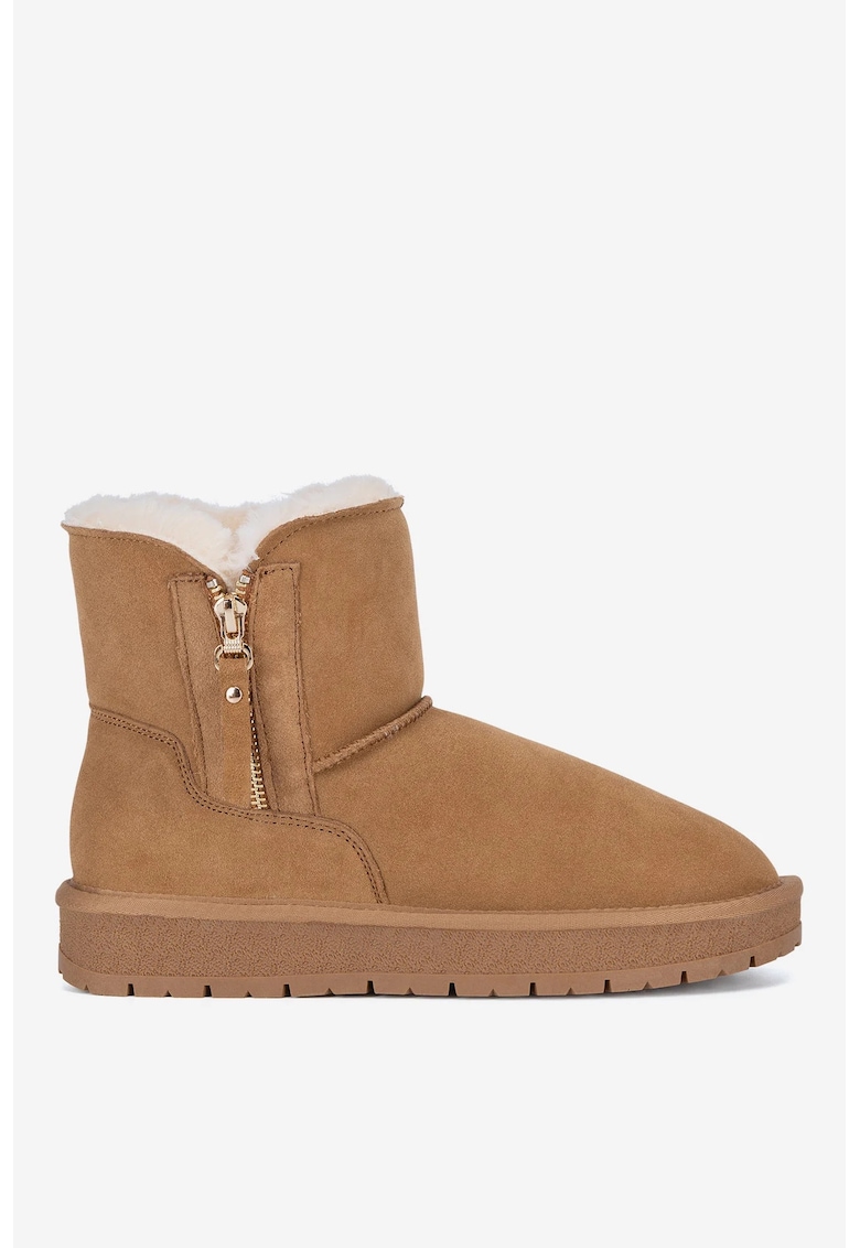 Ghete dama  5905588942122 - Piele intoarsa - Maro - Maro