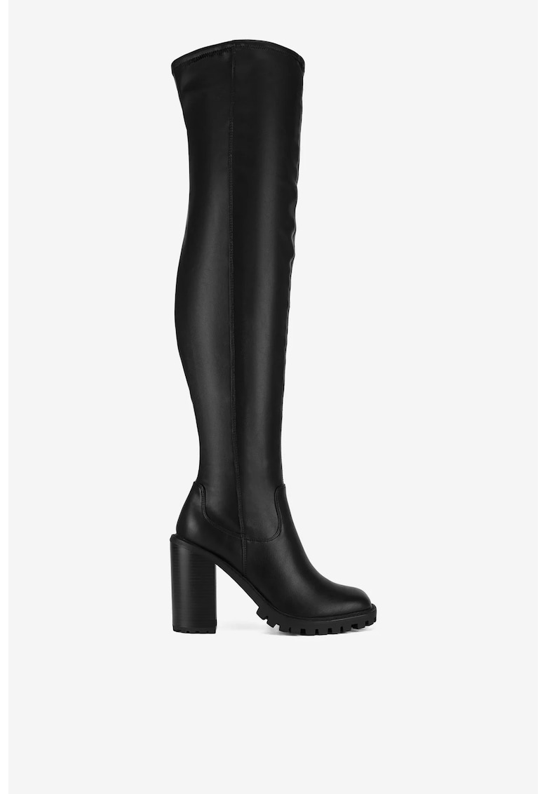 Cizme dama  5905588985266 - Sintetic - Negru - Negru