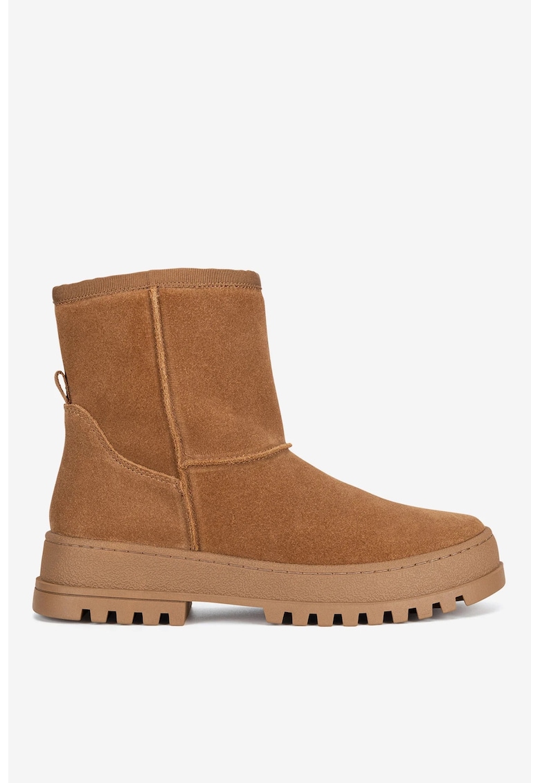 Ghete dama  5905588992899 - Piele intoarsa - Maro - Maro