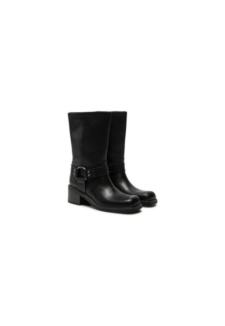 Ghete dama  304624209 - Piele naturala - Negru - Negru