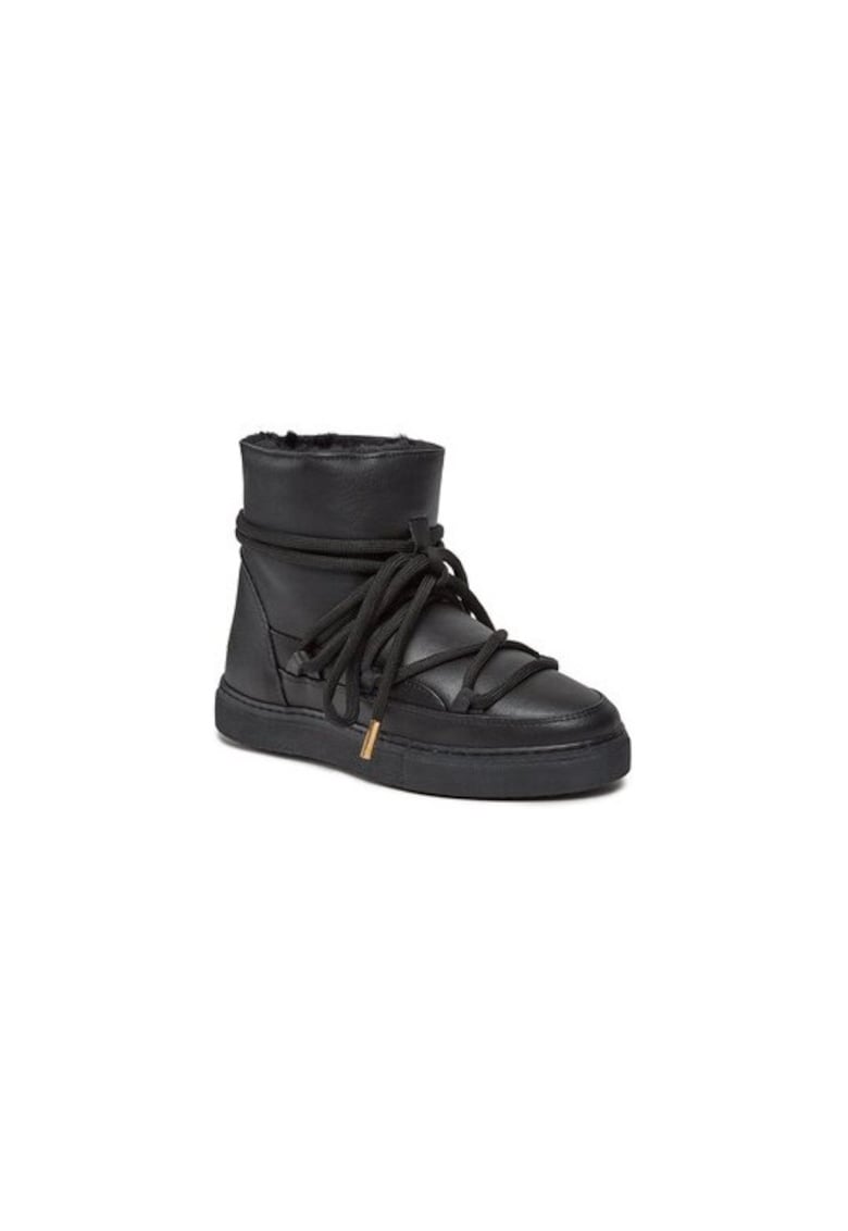 Ghete dama  303114329 - Piele ecologica - Negru - Negru