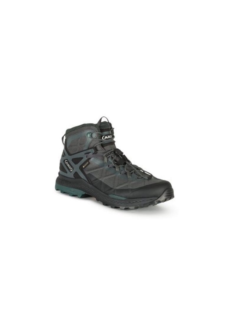 Bocanci trekking barbati  302964673 - Piele ecologica - Gri - Gri