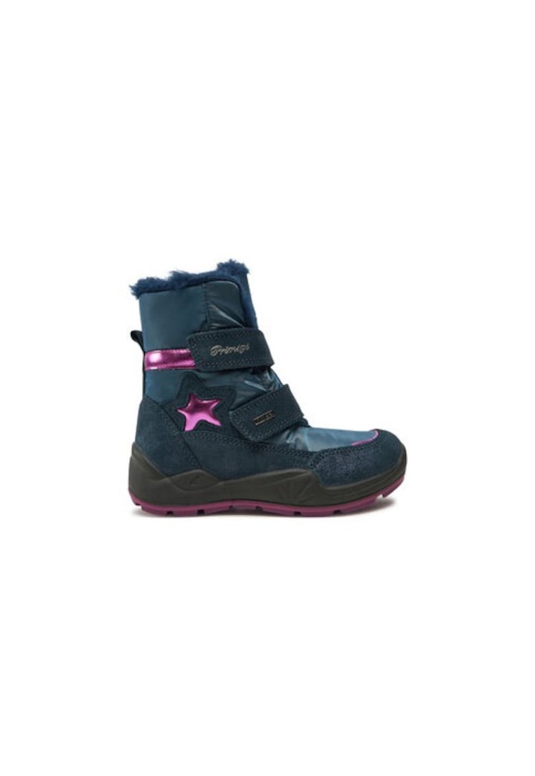 Ghete fete  304997686 - Piele naturala - Albastru - Albastru