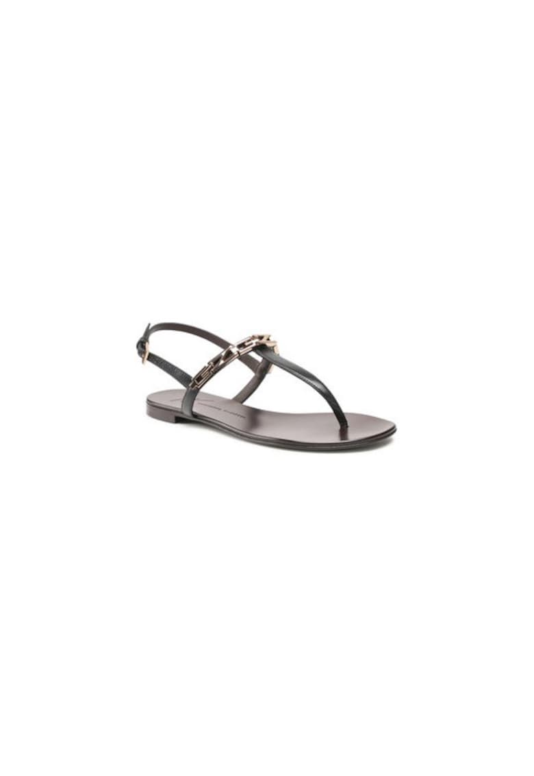 Sandale dama  209722802 - Piele naturala - Negru - Negru