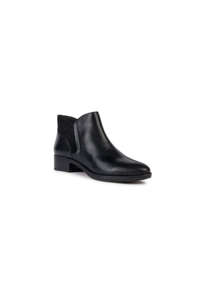 Ghete dama  302555581 - Piele naturala - Negru - Negru