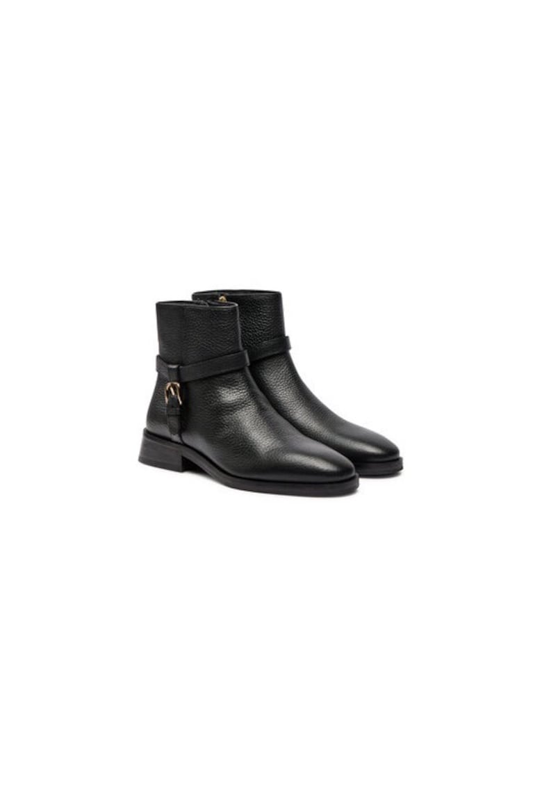 Ghete dama  304067914 - Piele naturala - Negru - Negru