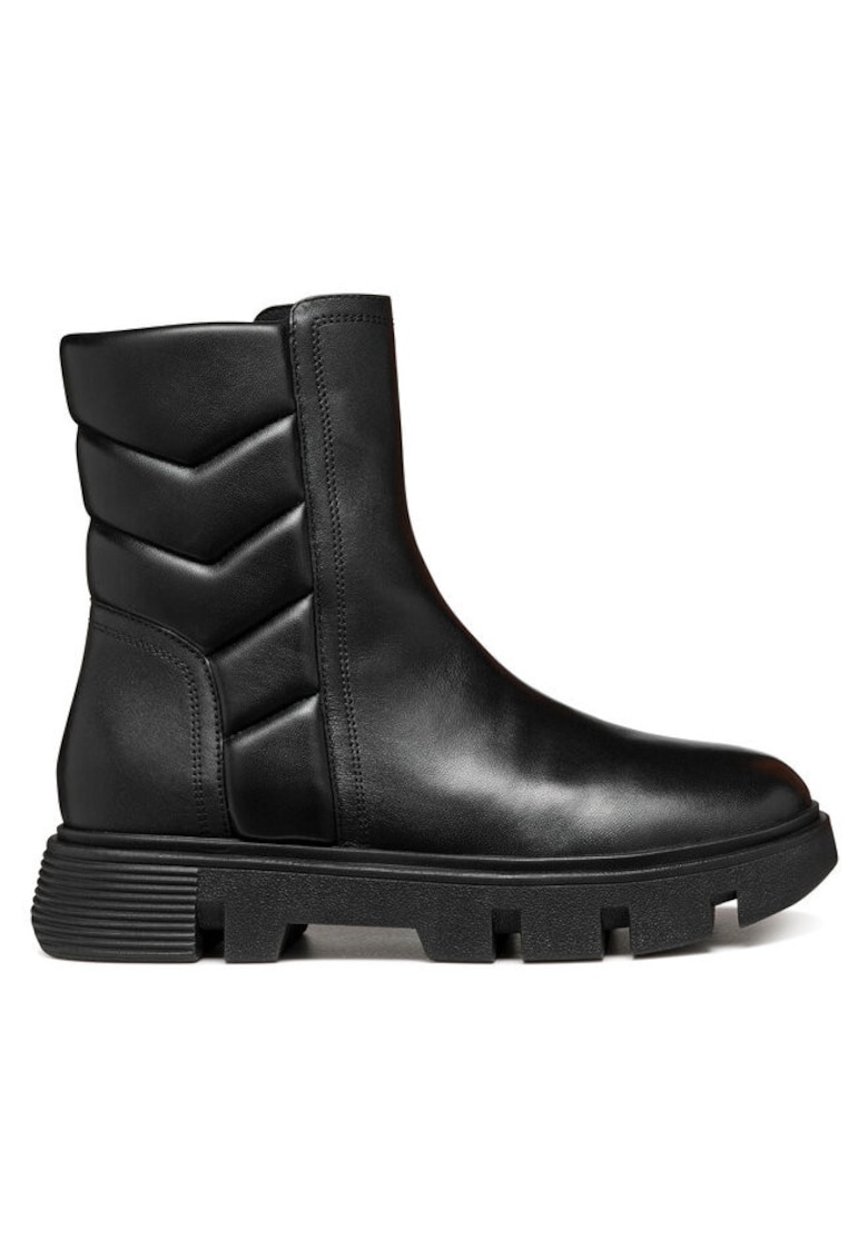 Ghete dama  304064708 - Piele ecologica - Negru - Negru