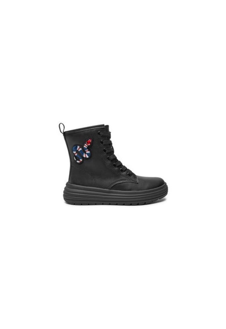 Cizme fete  303949945 - Piele ecologica - Negru - Negru