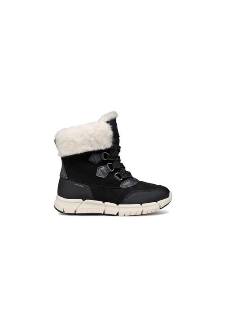 Ghete fete  304071706 - Piele ecologica - Negru - Negru