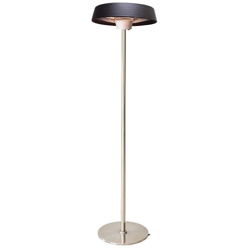Incalzitor Electric Vertical cu Baza HR-SD015 Lampa cu Halogen Putere 2000W Negru/Argintiu