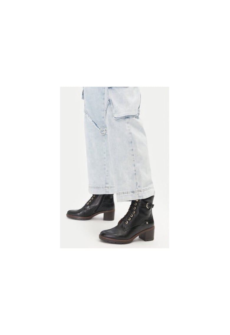 Ghete dama  302998449 - Piele naturala - Negru - Negru