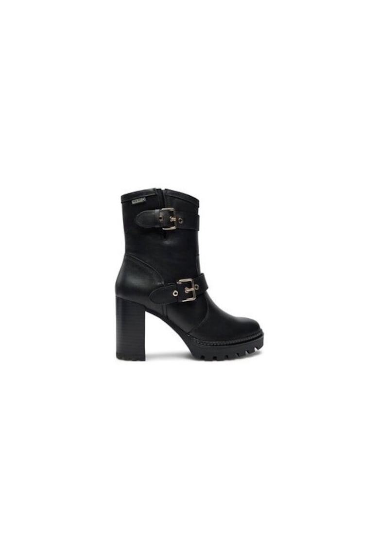 Ghete dama  304358401 - Piele naturala - Negru - Negru