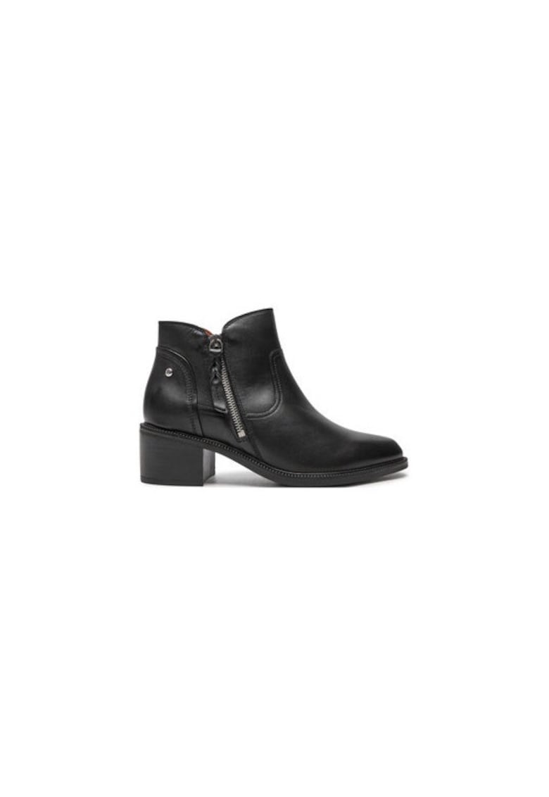 Ghete dama  304358586 - Piele naturala - Negru - Negru
