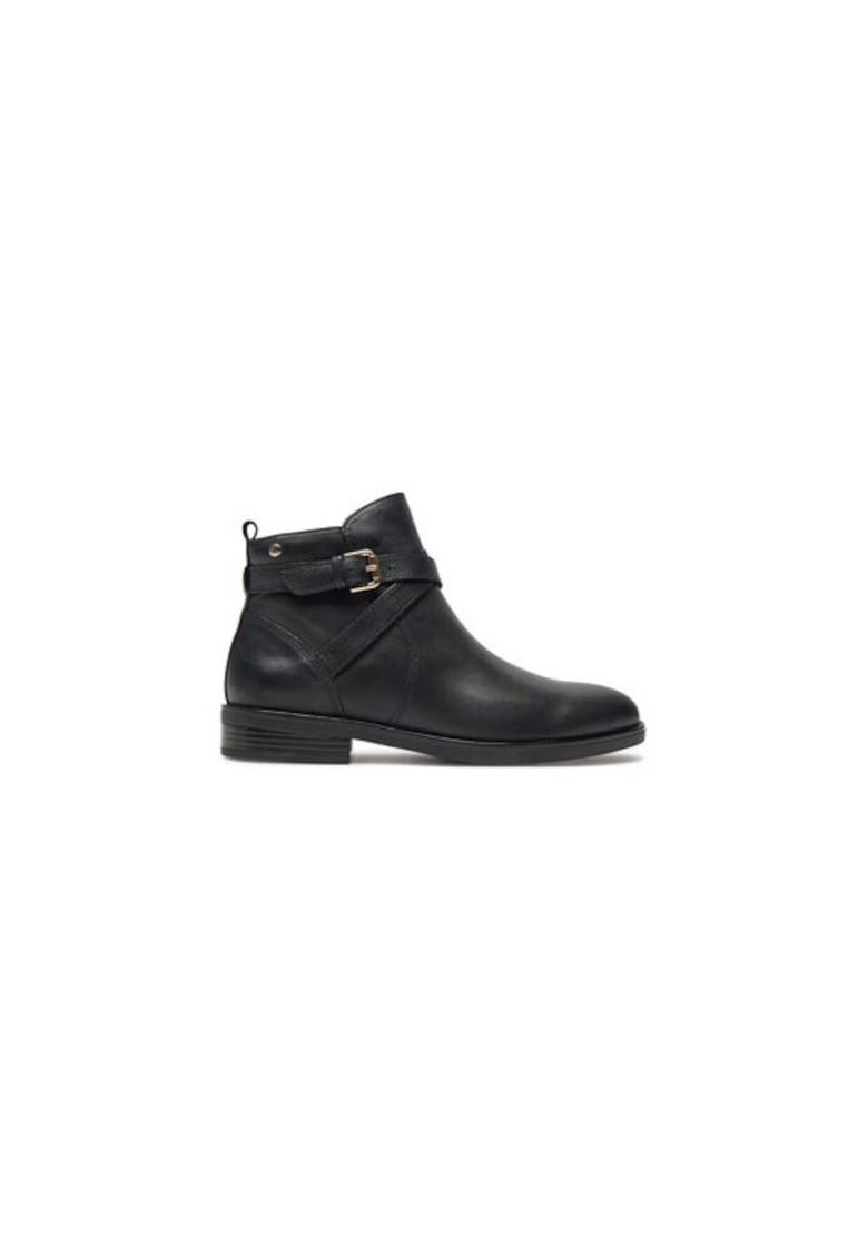 Ghete dama  304358661 - Piele naturala - Negru - Negru
