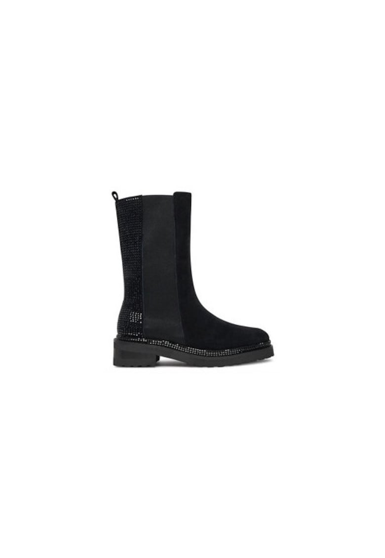Ghete dama  304524004 - Piele naturala - Negru - Negru