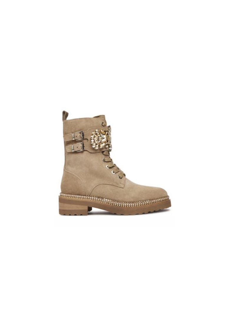 Ghete dama  304523908 - Piele naturala - Bej - Bej