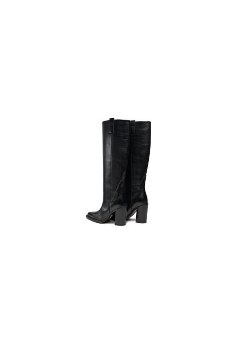 Cizme dama  303221591 - Piele naturala - Negru - Negru
